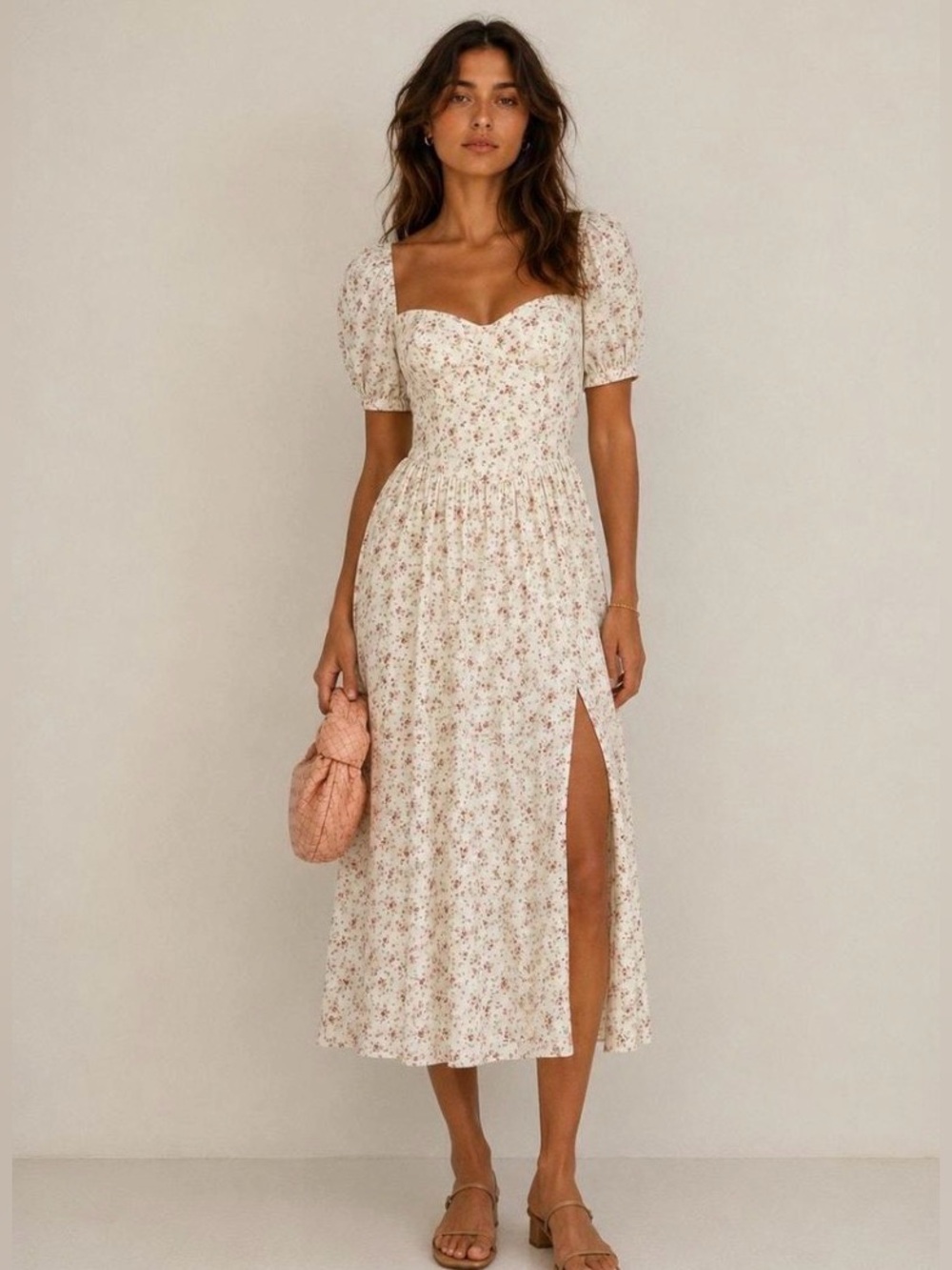 Reformation Ladonna Midi Dress 8 NWT Floral Garden Cottage core